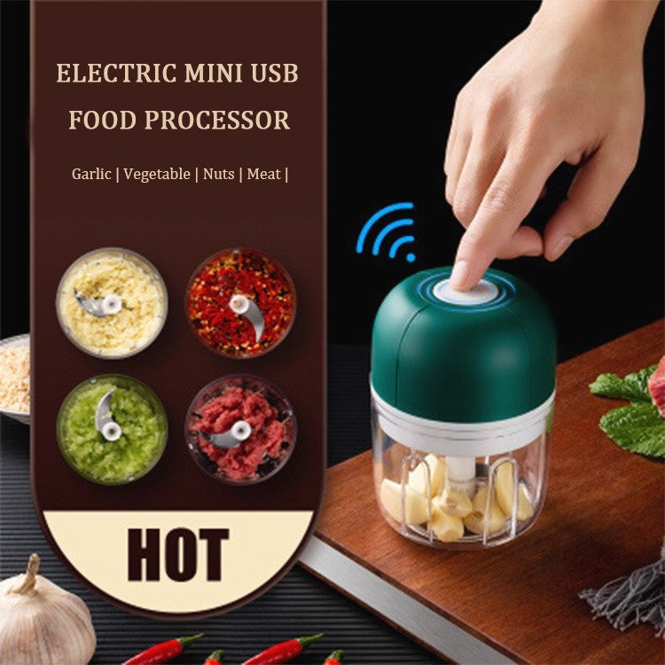 Mini Processador Triturador Sem Fio Elétrico 250ML De Alimentos