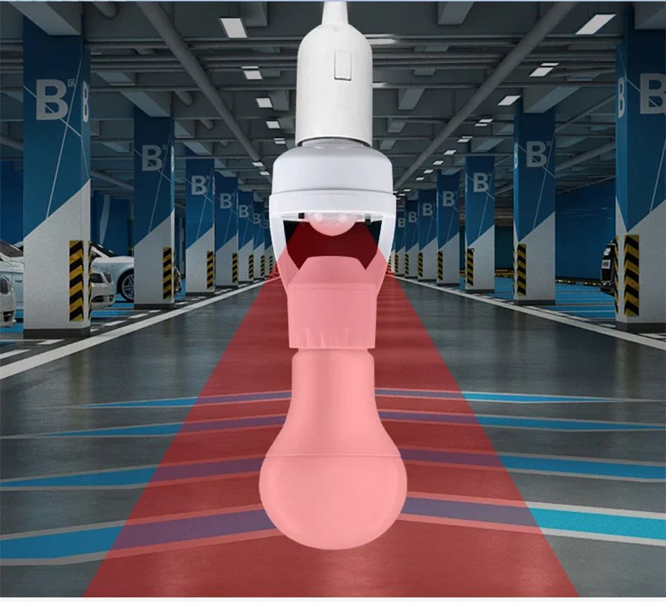 Bocal de lâmpada automática com sensor de movimento