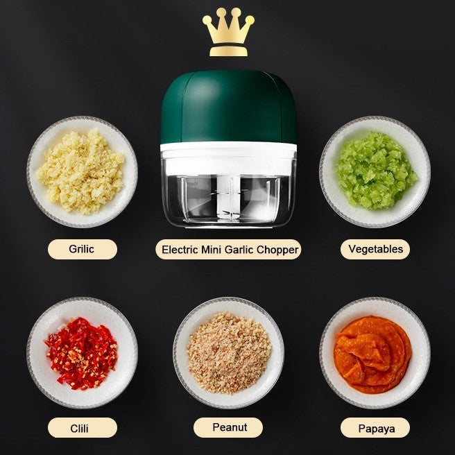 Mini Processador Triturador Sem Fio Elétrico 250ML De Alimentos